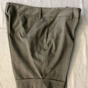 Gray Plaid Dress  Cuffed Shorts Pants